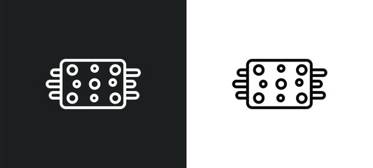 mat outline icon in white and black colors. mat flat vector icon from gym equipment collection for web, mobile apps and ui.