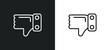 © Digital Bazaar - dissatisfaction outline icon in white and black colors. dissatisfaction flat vector icon from gestures collection for web, mobile apps and ui.
