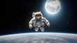 astronaut, hyperrealistic space suit	