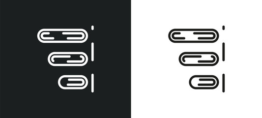 Poster - right alignment outline icon in white and black colors. right alignment flat vector icon from geometric figure collection for web, mobile apps and ui.