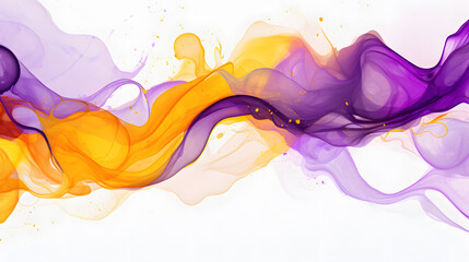 abstract color splashes background - purple and yellow 1
