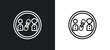 affiliate link outline icon in white and black colors. affiliate link flat vector icon from general collection for web, mobile apps and ui.