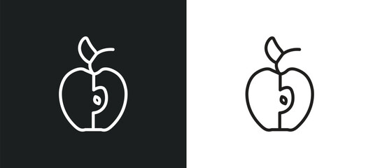 half outline icon in white and black colors. half flat vector icon from ecology collection for web, mobile apps and ui.