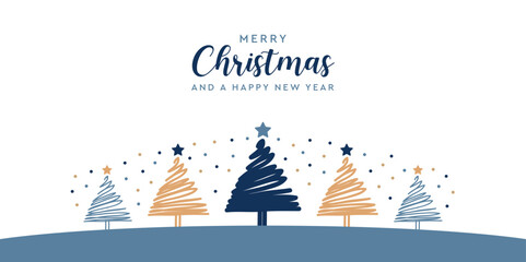 Wall Mural - abstract winter landscape fir border christmas tree isolated on transparent vector illustration eps1