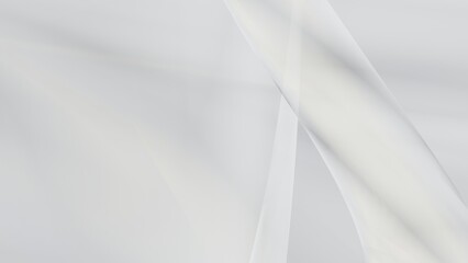Fototapete - Abstract white background with smooth lines in 3d rendering for posters concept