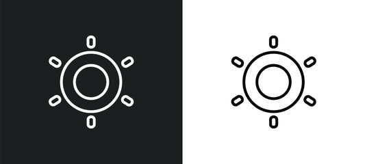 Poster - gif outline icon in white and black colors. gif flat vector icon from crowdfunding collection for web, mobile apps and ui.