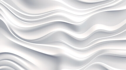 Poster - wallpaper for seamless subtle white glossy soft waves transparent background. Generative Ai