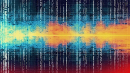 Wall Mural - wallpaper for vintage horizontal scanlines with vignette border retro. generative ai