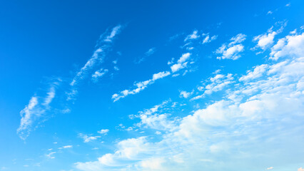 Wall Mural - Blue sky with beautiful clouds - Panoramic view