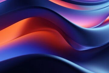 Aufkleber - Abstract background with wavy line pattern. AI generated