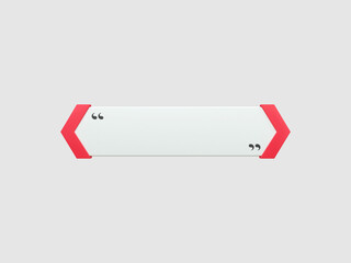 Aufkleber - 3d rendering quote frames box blank templates realistic minimal text info design box banner design