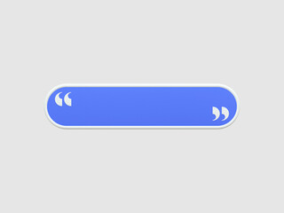 Aufkleber - 3d rendering quote frames box blank templates realistic minimal text info design box banner design