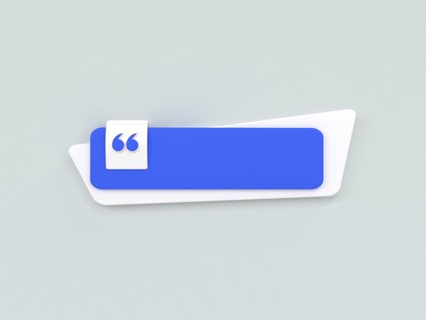 3d rendering quote frames box blank templates realistic Minimal text info design box banner Design