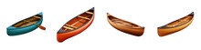Canoe Clipart Collection, Vector, Icons Isolated On Transparent Background