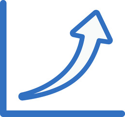 Wall Mural - forecast graph icon line design, monoline icons.