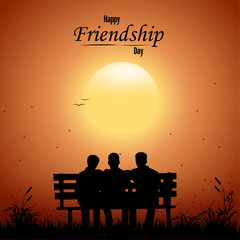 international friendship day poster design in editable format
