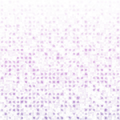 Poster - Matrix background. Random letters of Chinese Traditional Alphabet. Gradient matrix pattern. Purple color theme backgrounds. Tileable horizontally. Superb vector illustration.
