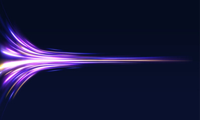 Leinwandbilder - Abstract neon color glowing lines background.	Geometric and dynamic, trendy layout for racing club or sport competition, event poster. Futuristic and motion, race and linear	