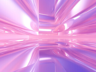 Abstract futuristic metaverse background in pink and purple tones.