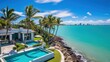 © Damian Sobczyk - Villa in a prime oceanfront location in Miami, offering stunning views of the Atlantic Ocean and access to beaches