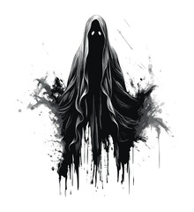 Halloween  scary ghost vector 