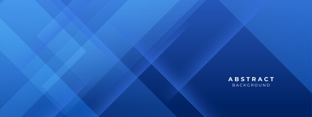 Abstract blue square shape with futuristic concept background