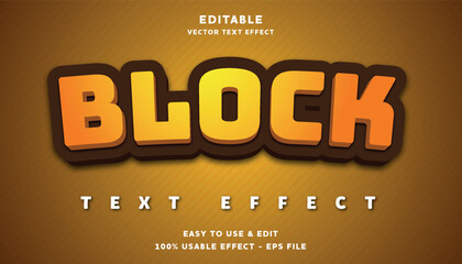 Poster - bloack editable text effect with modern and simple style