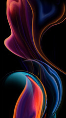 Wall Mural - Abstract colorful background with gradient display, luxury abstract for a mobile screen concept