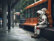 Außerirdisch gewöhnlich: Ein Astronaut erlebt den Alltag an der Bushaltestelle