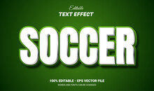 Soccer 3d Editable Text Effect
