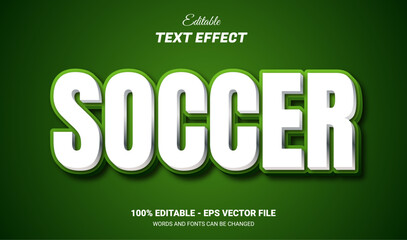 Wall Mural - soccer 3d editable text effect