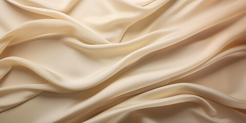 Cream satin fabric background