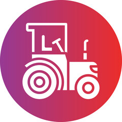 Wall Mural - Vector Design Tractor Icon Style