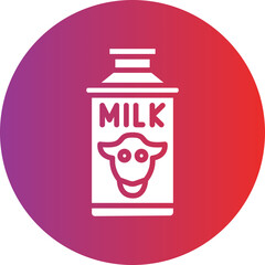 Wall Mural - Vector Design Milk Bucket Icon Style