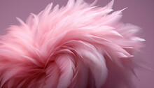 Pink Fractal Pattern, Vibrant Colors, Softness, And Fragility In Nature Generated By AI