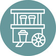 © designing ocean - Vector Design Drinks Stall Icon Style