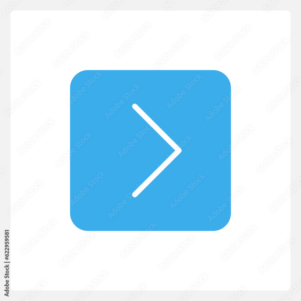 Active next action button UI element template. Editable isolated vector ...