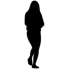 silhouette of a woman