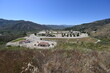 The valley behind the Santa Felicia Dam at Lake Piru reservoir located in Los Padres National Forest and Topatopa Mountains of Ventura County, California.