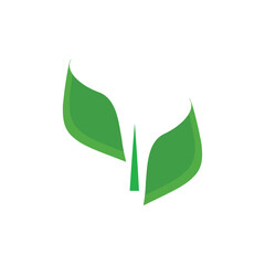 Poster - leaf logo icon