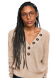 © Krakenimages.com - African american woman wearing casual clothes relaxed with serious expression on face. simple and natural looking at the camera.