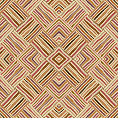 Leinwandbilder - Seamless vector image. Beige herringbone geometric pattern . Tribal native style. Vector image