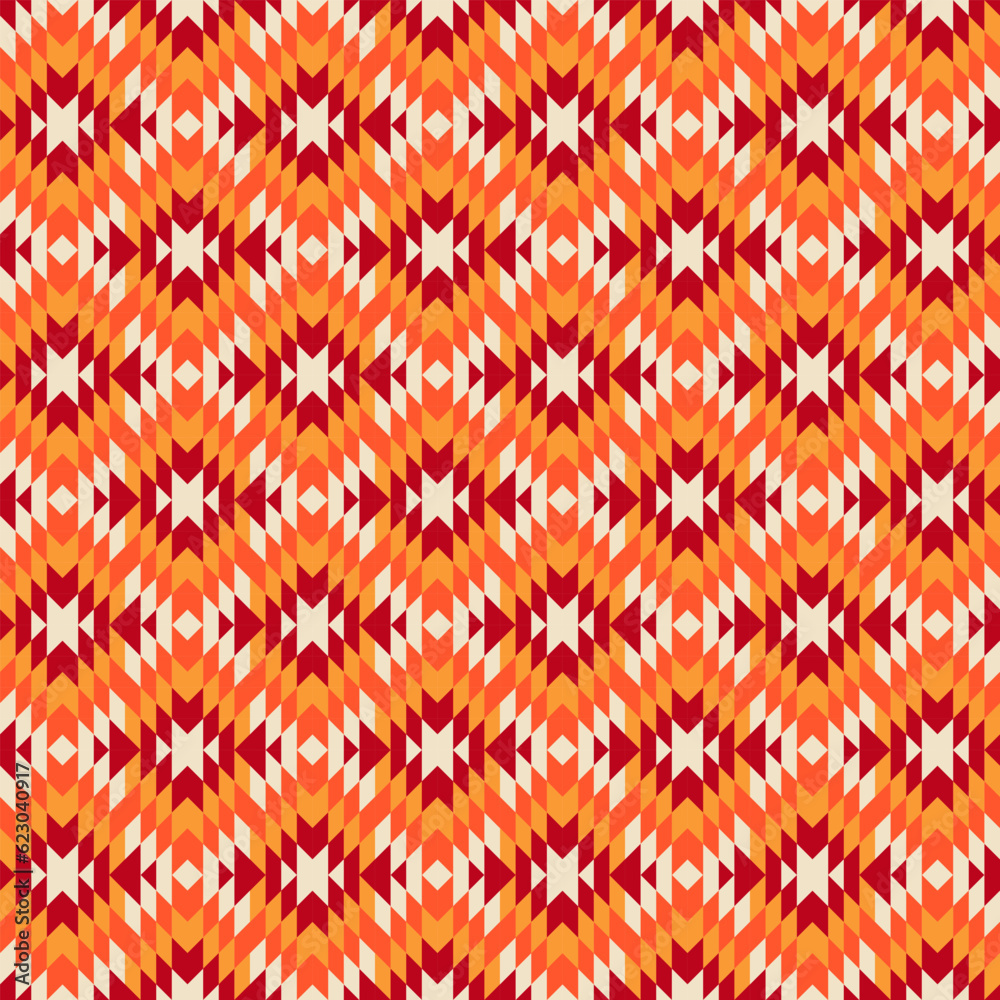 Vector de Stock Retro seamless geomatics pattern design - pastel ...