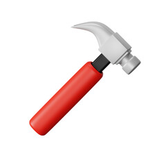 Hammer 3d icon illustration