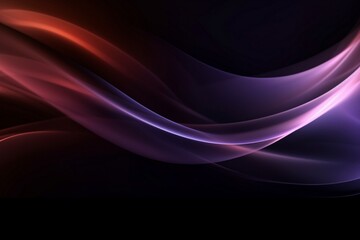 Wall Mural - Black and violet wavy background with beautiful gradient transition
