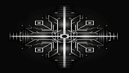 Poster - Abstract black and white simple geometric seamless pattern. Ornamental geometry. Fabric design, postcard, wallpaper, carpet, wrapping paper design for decoration.