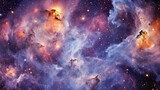 Fototapeta Na sufit - The ethereal beauty of a cosmic nebula, with its vibrant colors and intricate details. Generative AI