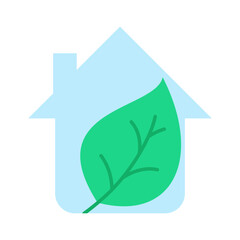 Wall Mural - Home Eco Nature Environment Isolated Icon Design