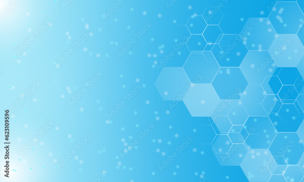 Medical background with hexagons pattern in vector illustration Stock ...