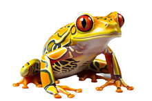 Tree Frog Cut Out. Generative AI